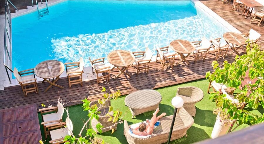 Talos Hotel & Apartments Chrissi Akti Chania Exterior foto