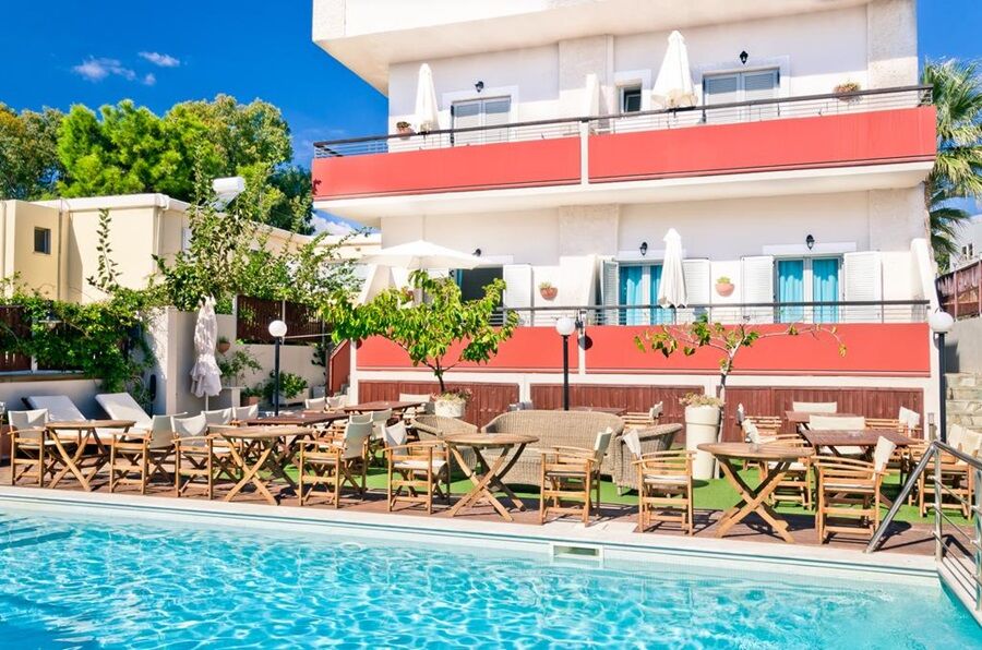 Talos Hotel & Apartments Chrissi Akti Chania Exterior foto